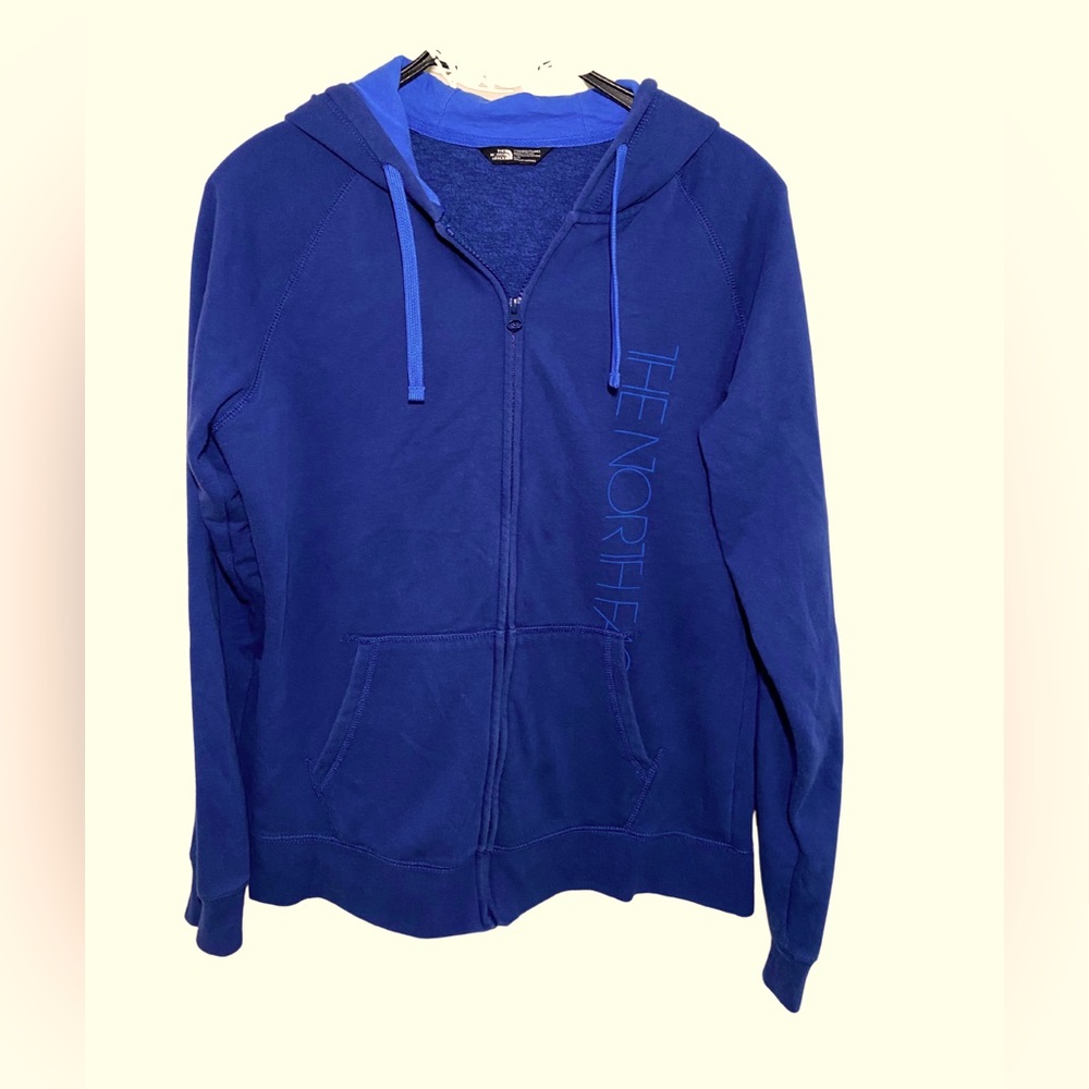The North Face Womens Activewear Graphics Hoodie full Zip Blue Size L sweatshirt